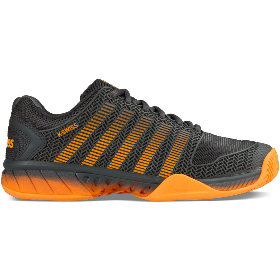 K-Swiss Men&amp;apos;s Hypercourt Express Tennis Shoes (Dark Shadow/Blazing Orange)