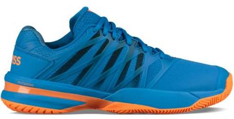 K-Swiss Men&amp;apos;s UltraShot 2 Tennis Shoes (Brilliant Blue/Neon Orange)