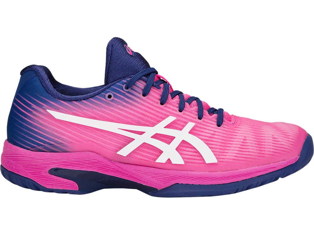 Asics Women&amp;apos;s Solution Speed FF Tennis Shoes (Pink Glow/White)