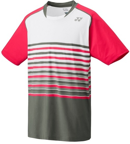 Yonex Men&amp;apos;s Wawrinka Melourne Tennis Shirt (Pink/Grey)