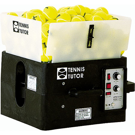Tennis Tutor Ball Machine w/ 2 Button Remote &amp; Dual 2-Line