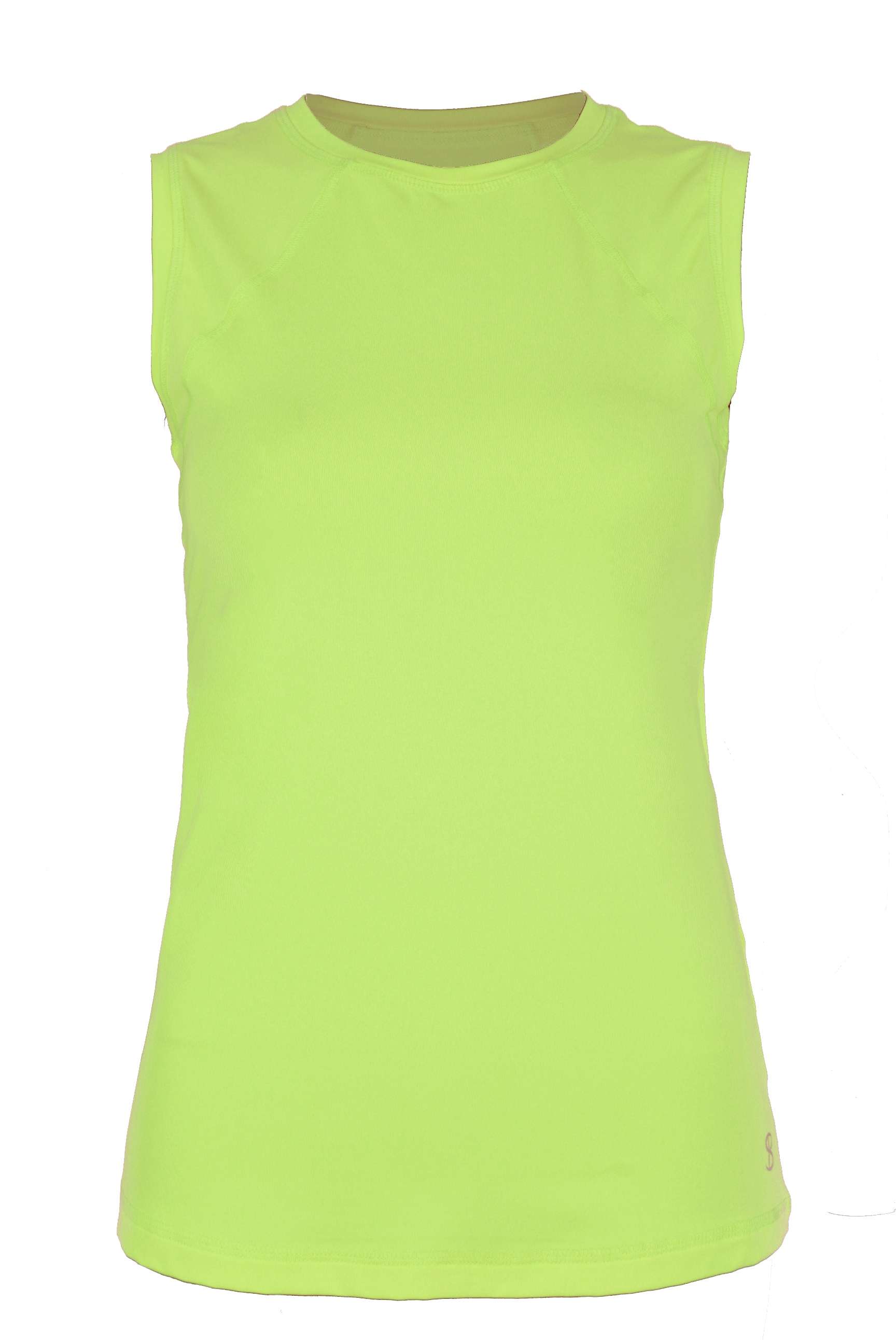 Sofibella Women&amp;apos;s Classic Sleeveless Tennis Top (Electric Yellow)
