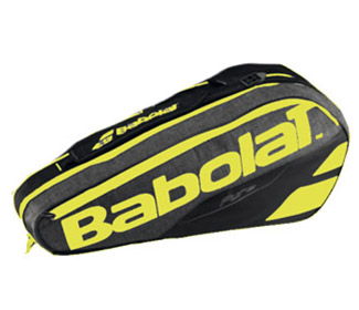 Babolat Pure Racquet Holder 6-Pack (Black/Fluoro Yellow)