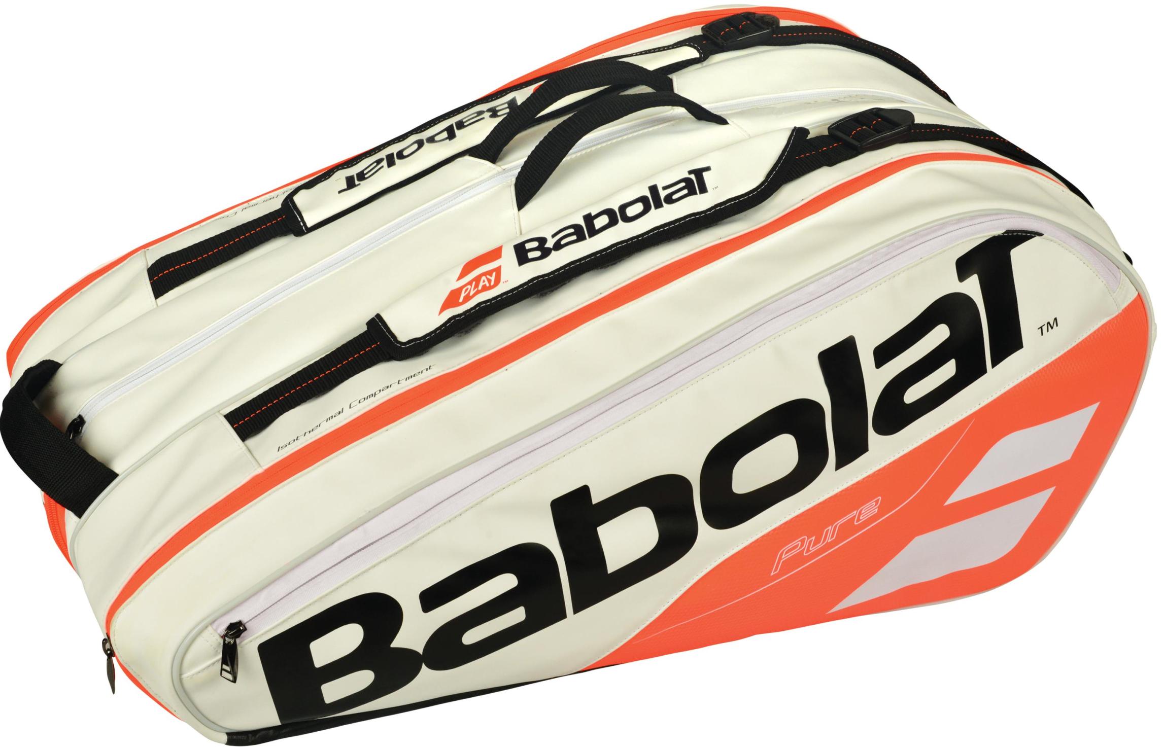 Babolat Pure Racquet Holder 12-Pack (White/Red)