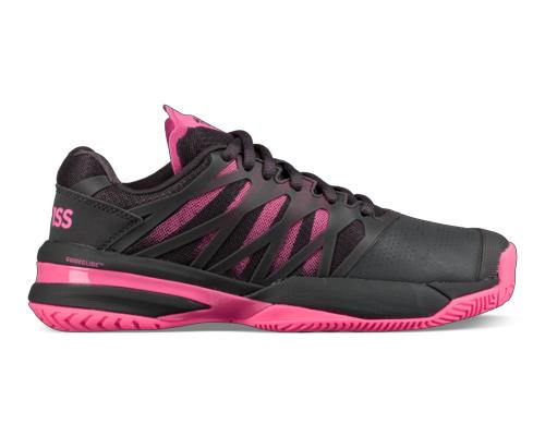 K-Swiss Women&amp;apos;s Ultrashot Tennis Shoes (Magnet/Neon Pink/White)