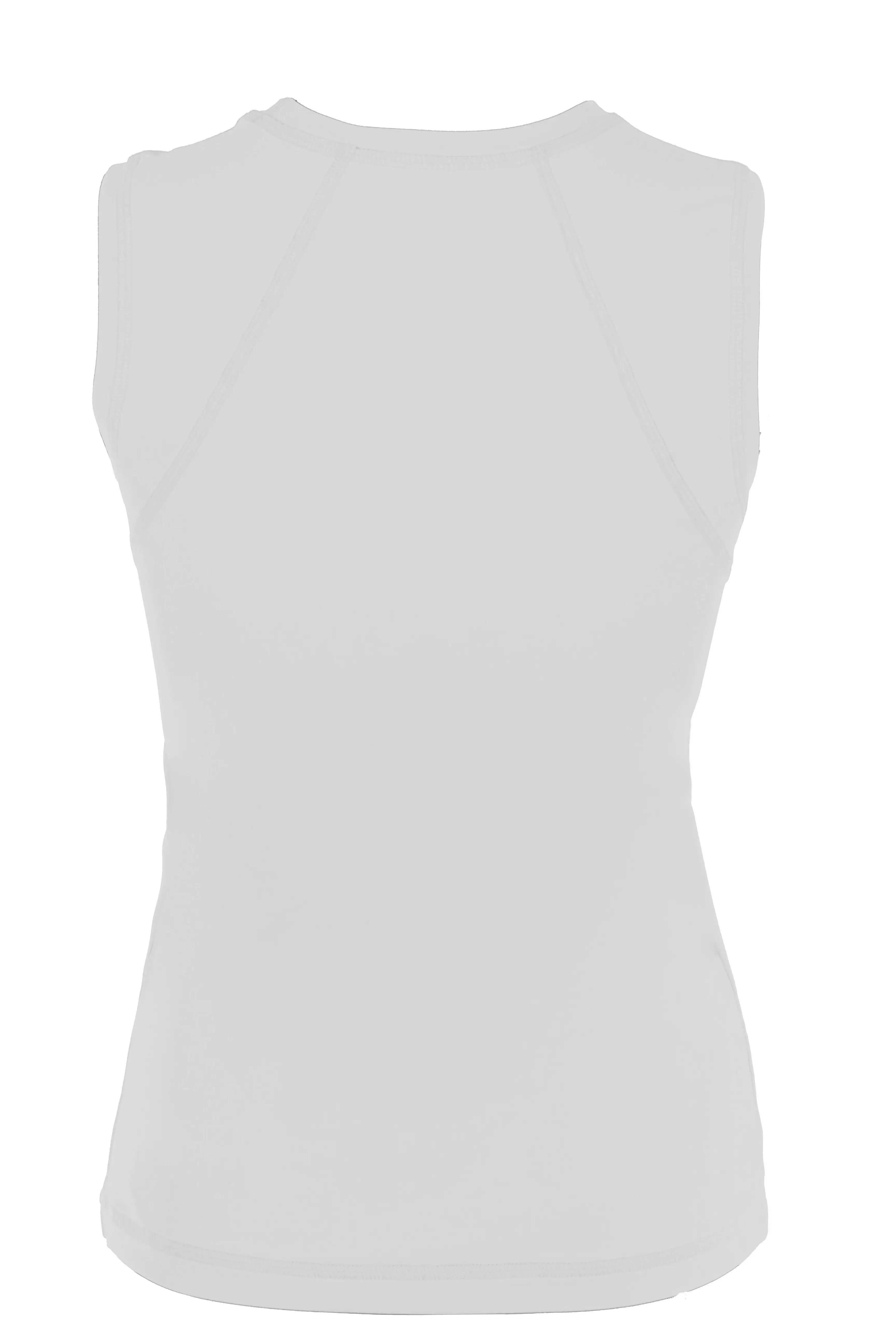 Sofibella Women's Classic Sleeveless Tennis Top (White)