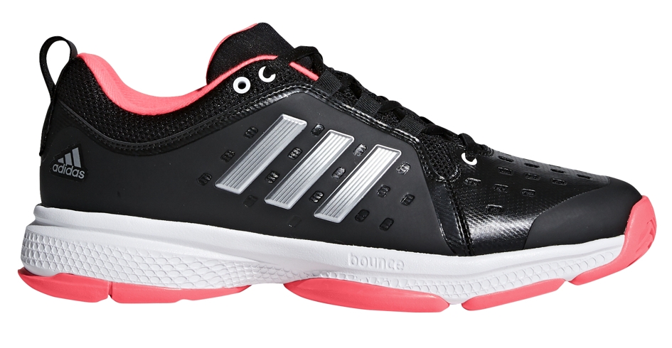 Adidas Men&amp;apos;s Barricade Classic Bounce Tennis Shoes (Black/Matte Silver/Flash Red)
