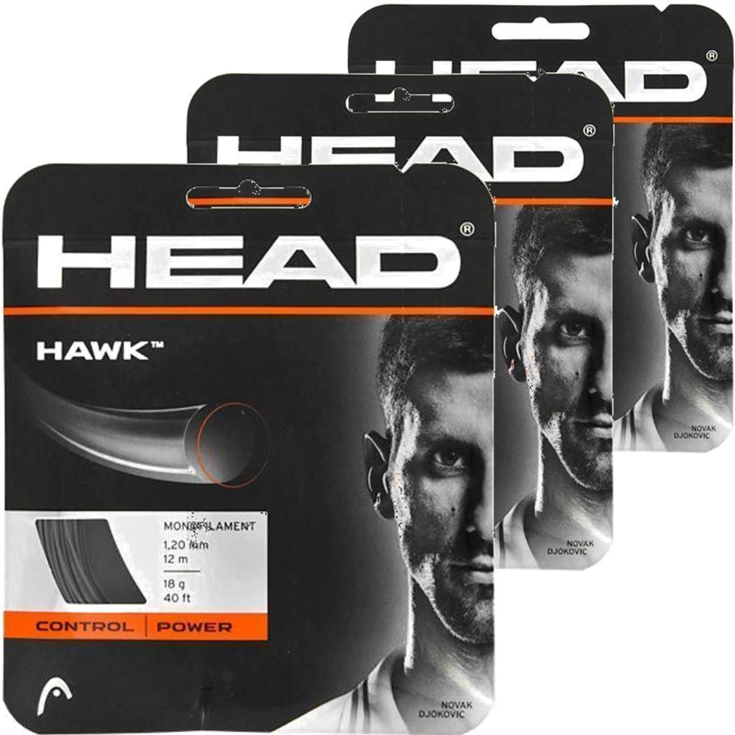 Buy 2, Get 1 Free! Head Hawk 18g Tennis String (Set)