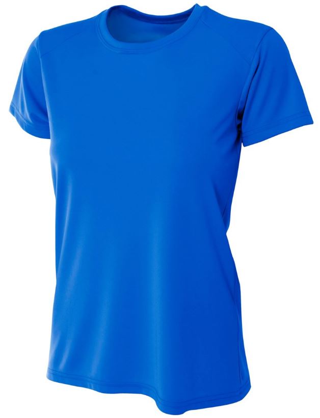 A4 Women's Cooling Performance Crew Neck Tee (Royal)