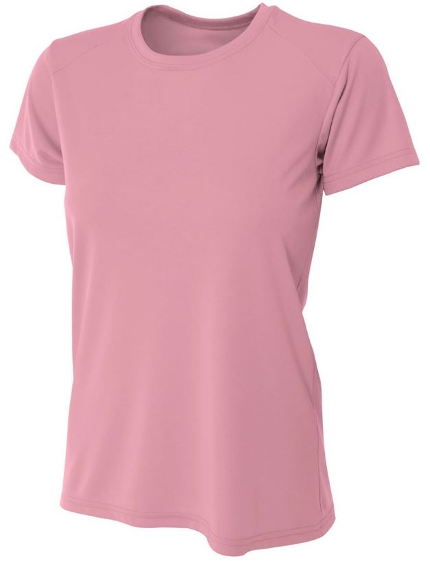 A4 Women&#039;s Cooling Performance Crew Neck Tee (Pink)