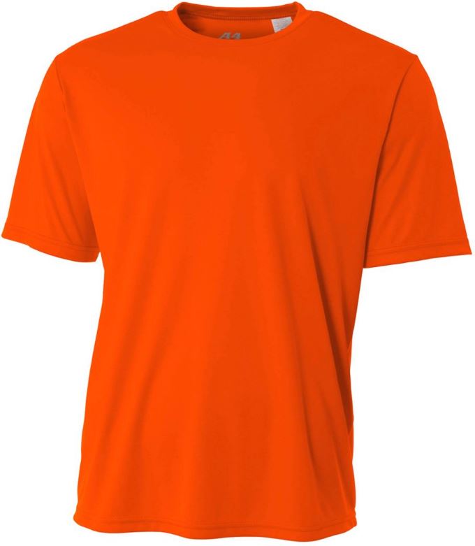 A4 Men&#039;s Performance Crew Shirt (Safety Orange)