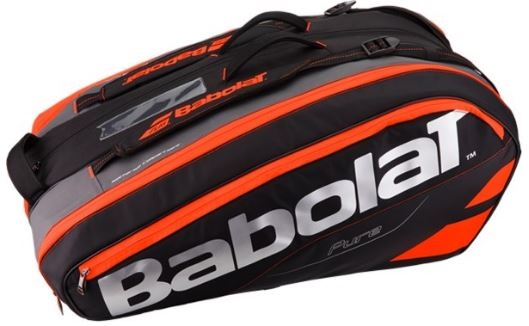 Babolat Pure Racquet Holder 12-Pack (Black/Fluoro Red)