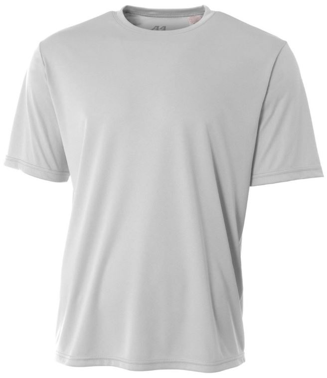 A4 Men's Performance Crew Shirt (Silver)