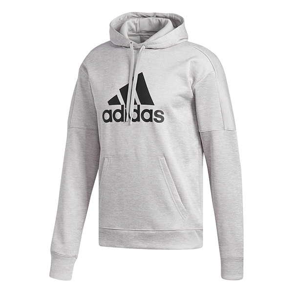 Adidas Men's TI Fleece Tennis Hoodie (Grey Melange)