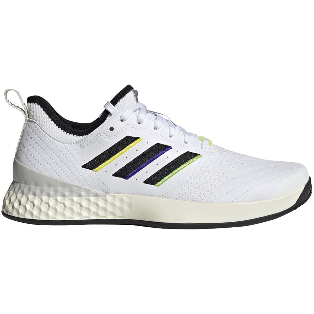 Adidas Men&amp;apos;s Adizero Ubersonic 3.0 LTD Stefan Edberg Tennis Shoes (White/Core Black/Cream White)