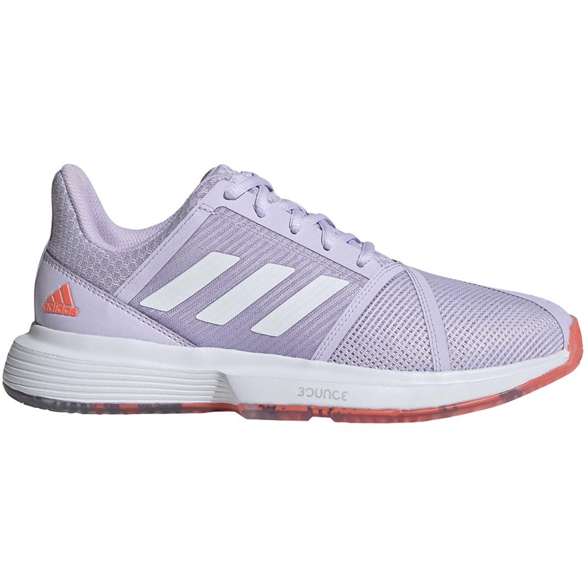 Adidas Women's CourtJam Bounce Tennis Shoes (Signal Coral/Purple Tint ...