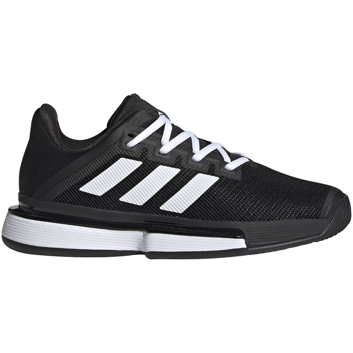 Adidas Women&amp;apos;s SoleMatch Bounce Tennis Shoes (Core Black/White)