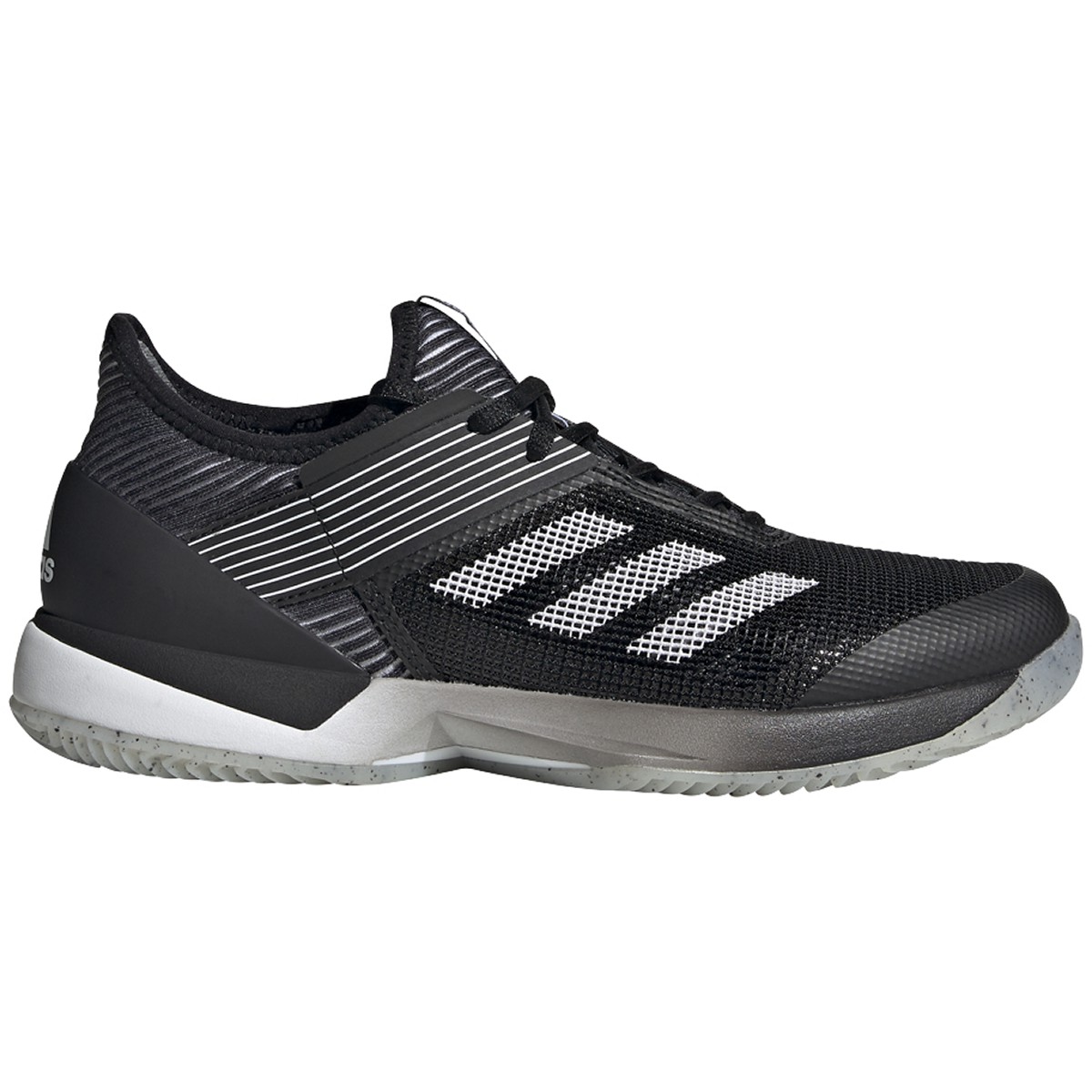 Adidas Women&amp;apos;s Adizero Ubersonic 3 Clay Tennis Shoes (Black/White/Core Black)