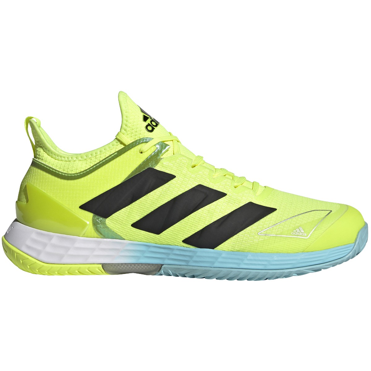 Adidas Men's Adizero Ubersonic 4 Tennis Shoes (Yellow/Core Black/Hazy Sky)