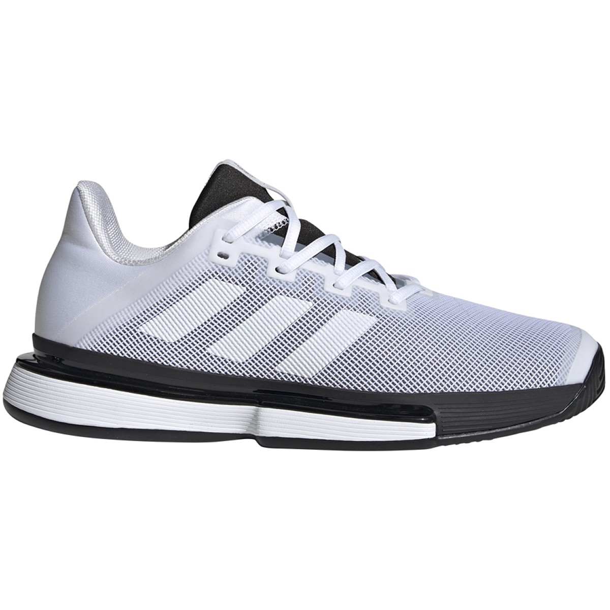 Adidas Men&amp;apos;s SoleMatch Bounce Tennis Shoe (White/Core Black)