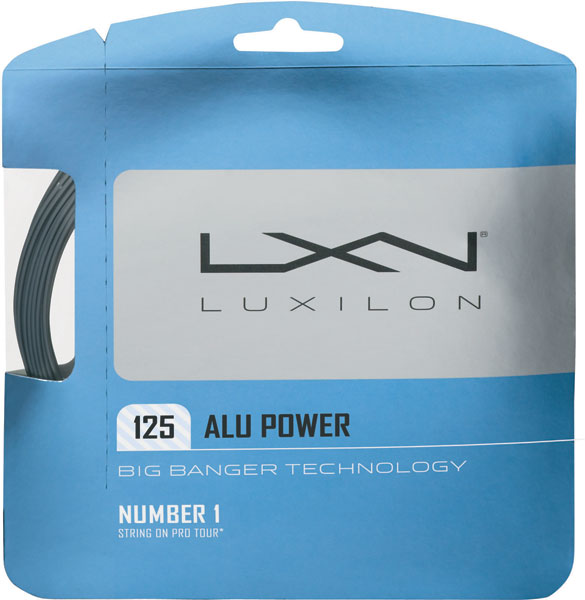 Luxilon ALU Power 125 16g Silver Tennis String (Set)