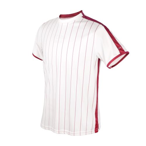 DUC Jailbird Men's Tennis Crew (White/Cardinal)