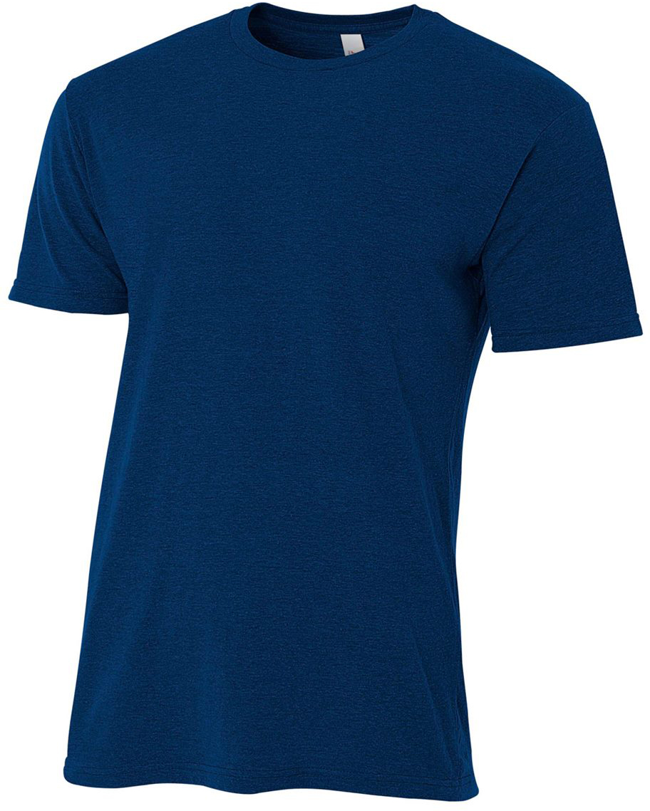 A4 Men's Performance Tri Blend Tee (Navy)