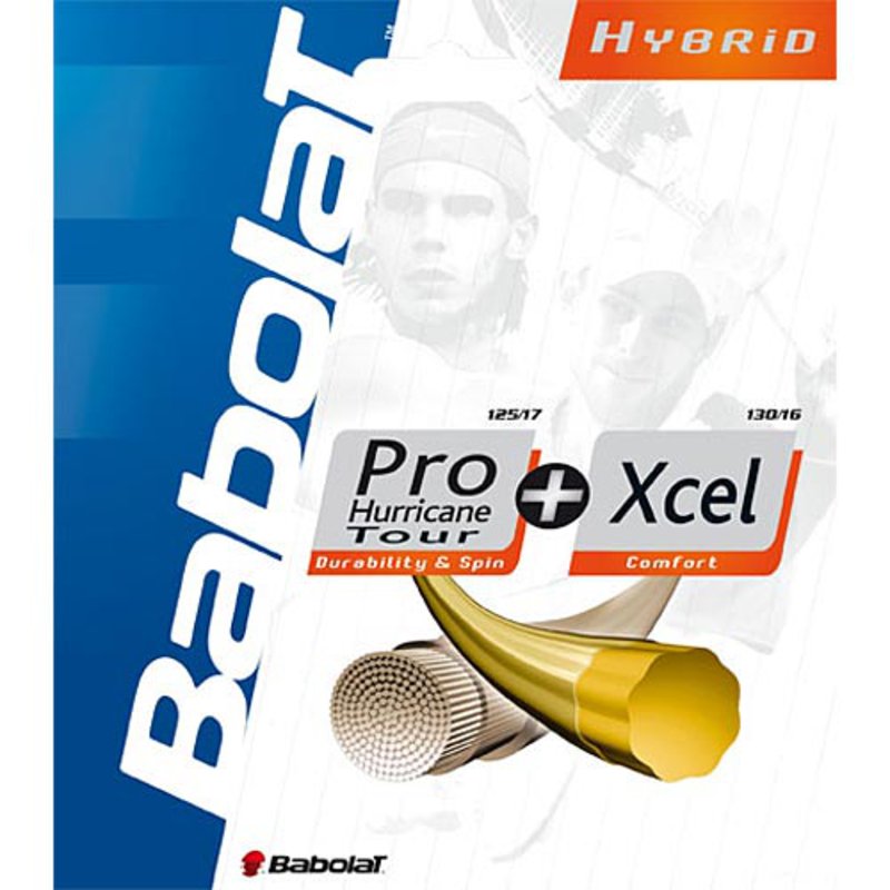 Babolat Hybrid Pro Hurricane Tour 16g / XCEL 16g (Set)
