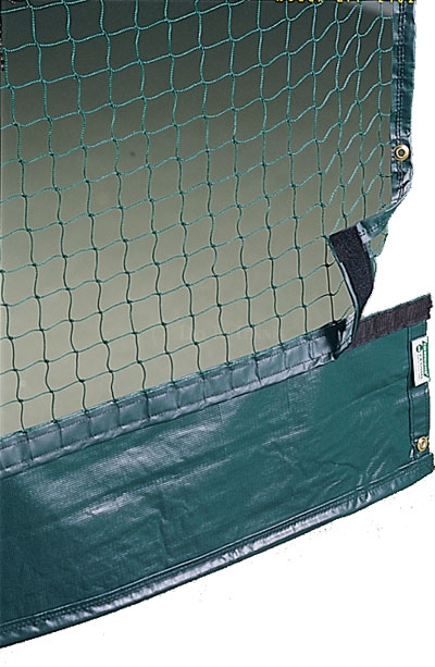 Tennis Court Divider Net Curtain with Lead Rope (Dark Green)