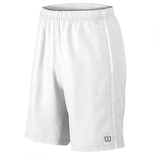 Wilson Men&amp;apos;s Team Tennis Shorts (White/White)