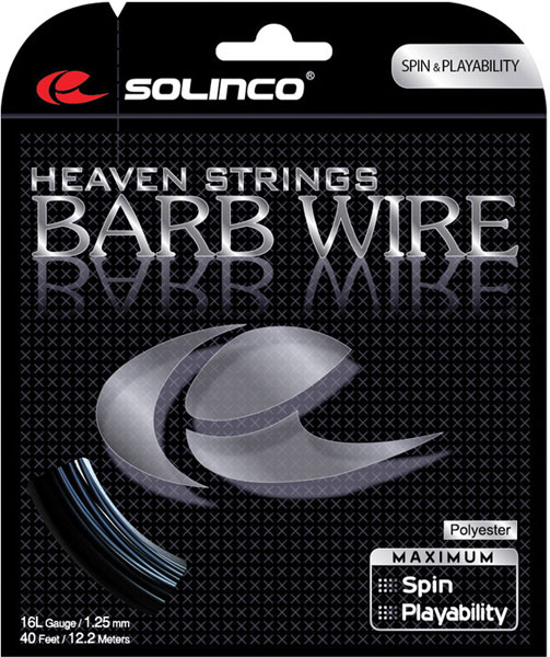 Solinco Barb Wire 16L Tennis String (Set)