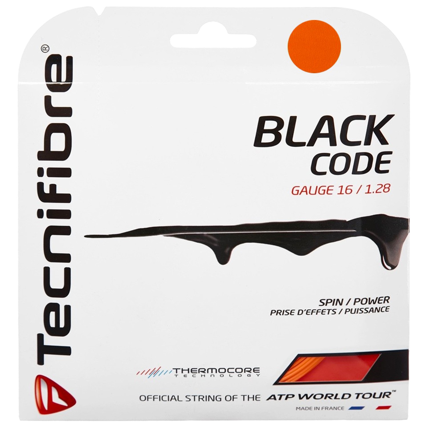 Tecnifibre Black Code Fire 16g Tennis String (Set)