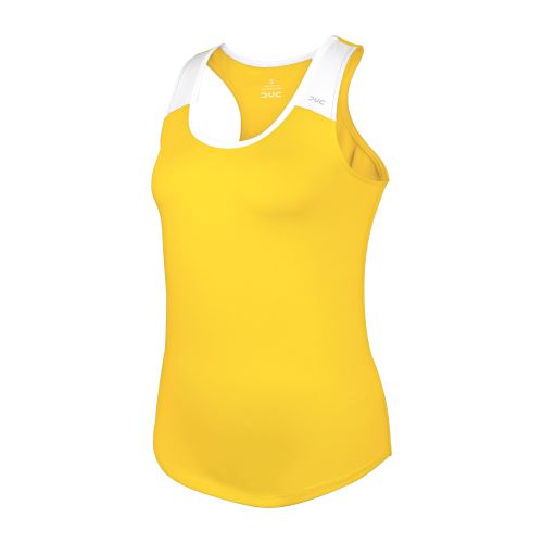 DUC Christie Women's Tennis Tank (Gold/White)