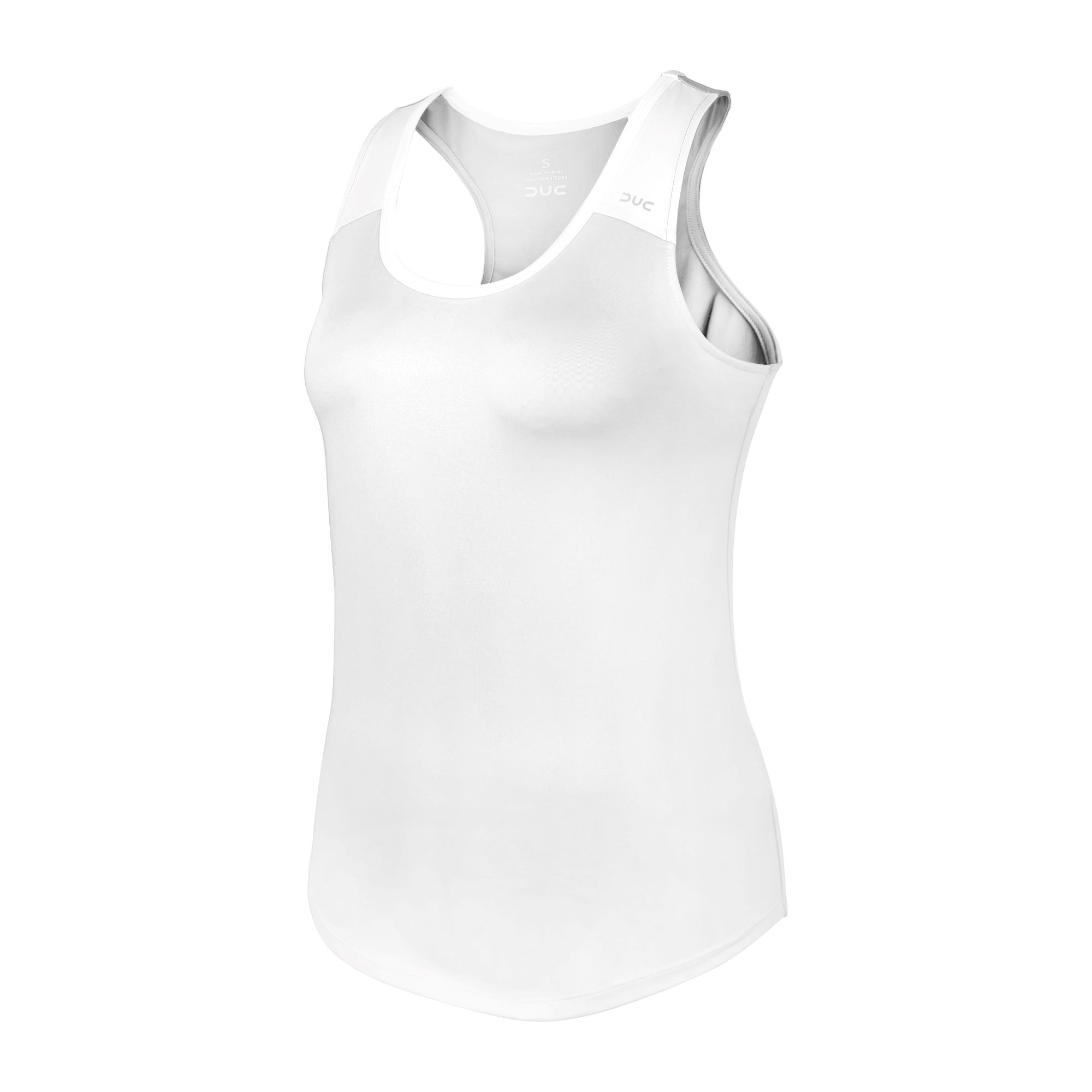 DUC Christie Women's Tennis Tank (White/White)