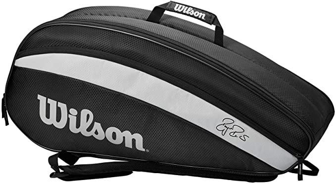 Wilson Federer Team 6 Pack Tennis Bag (Black)