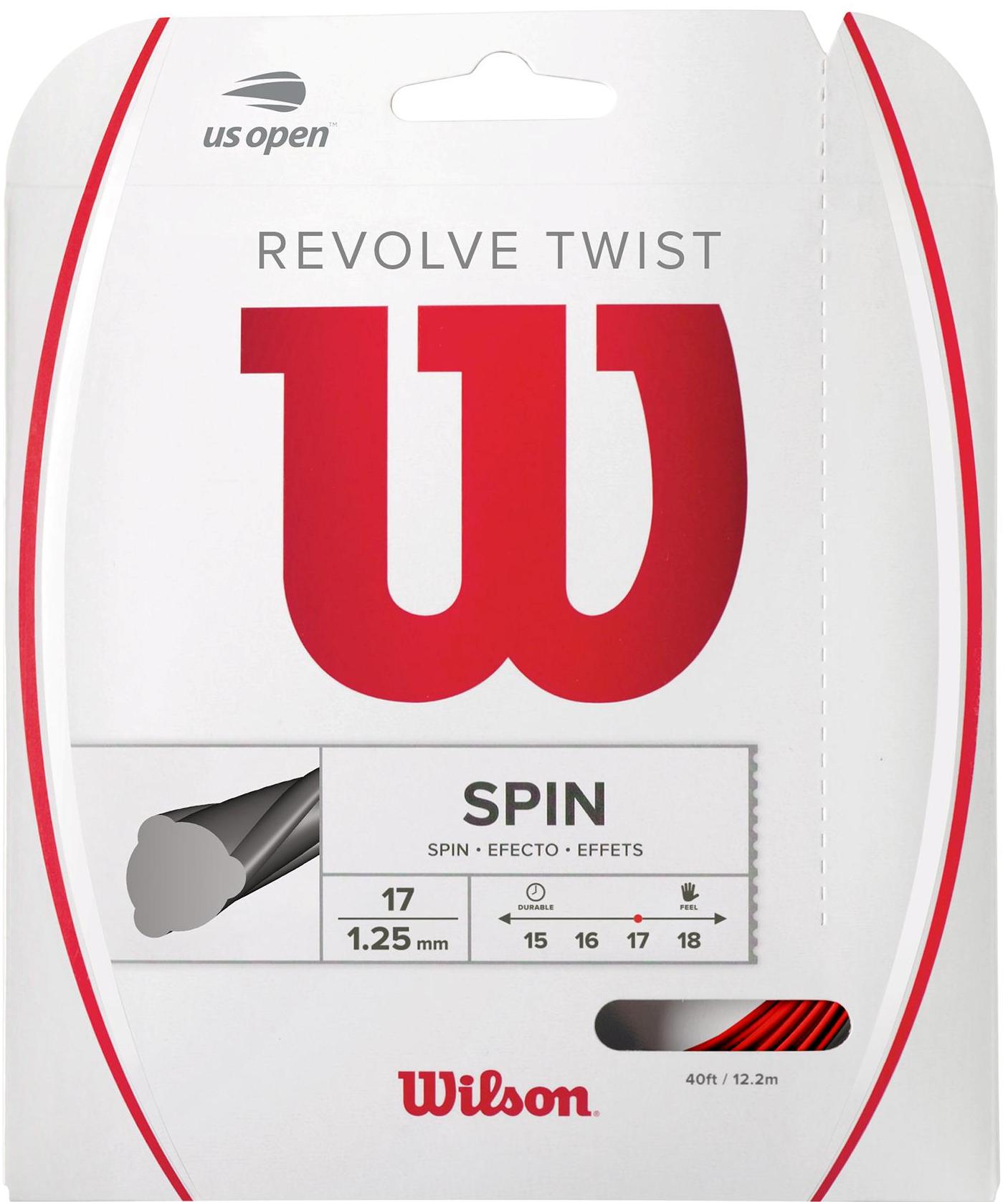 Wilson Revolve Twist 17g Red Tennis String (Set)