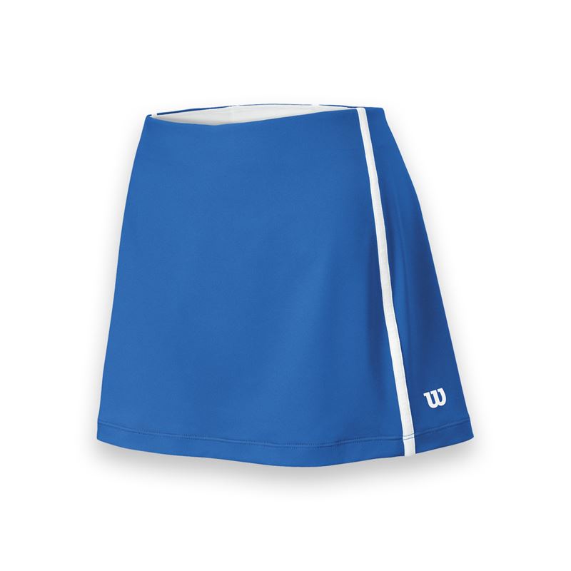 Wilson Women&amp;apos;s Team Tennis Skirt (Blue/White)