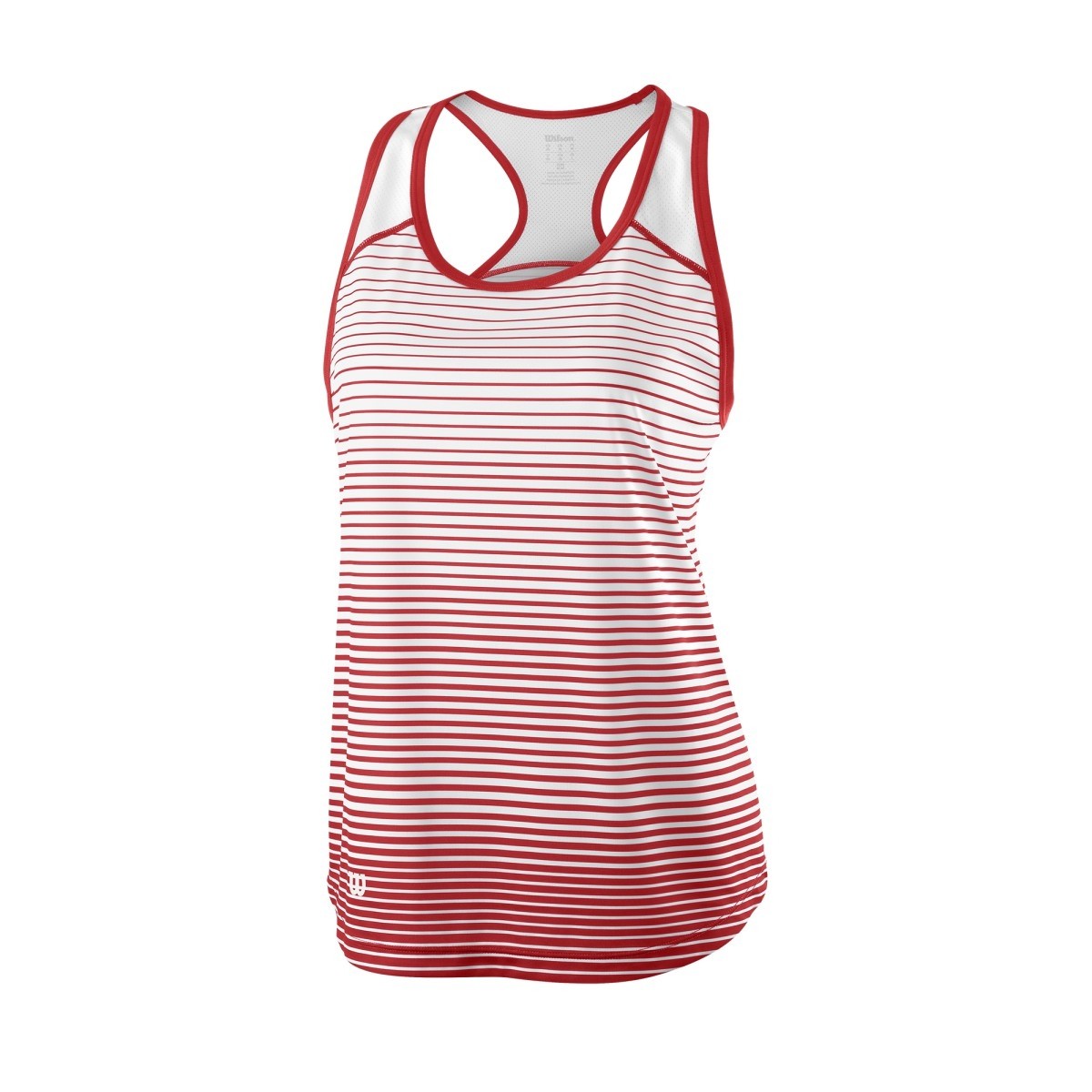 Wilson Women&amp;apos;s Striped Team Tennis Tank (Wilson Red/White)