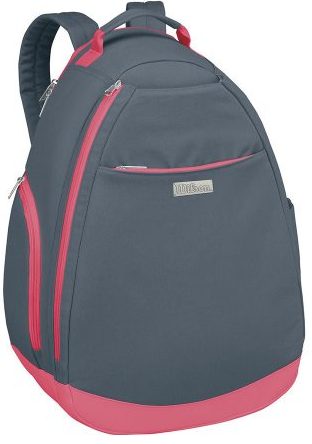 Wilson Women&amp;apos;s Grey/Pink Tennis Backpack